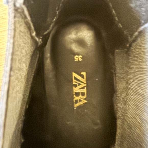 Black Chunky Heel Ankle Boots - Picture 4 of 4